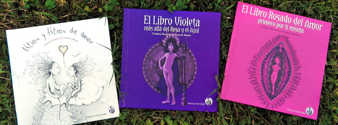 Litros y Litros de Amor, El Libro Violeta y El Libro Rosado del Amor. Cristina Romero Miralles